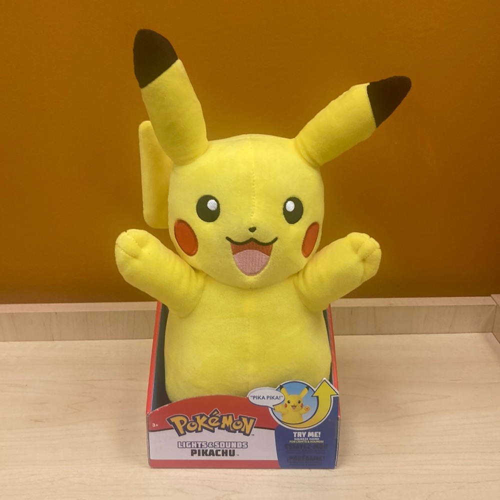 Talking PIKACHU Plush, New